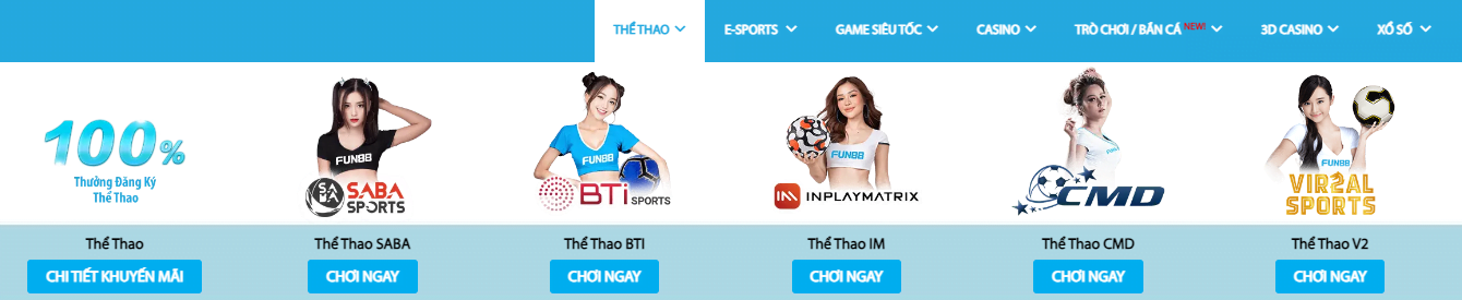 Sân chơi cá cược thể thao fun88